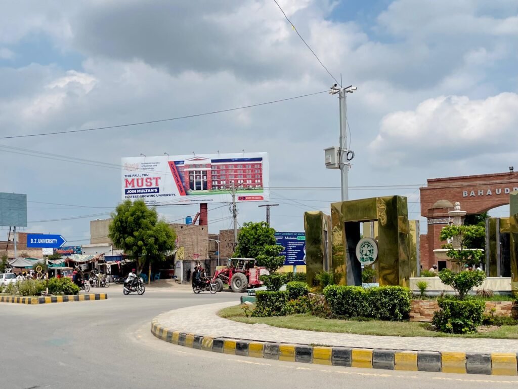 billboard in multan constructed by eb sign services